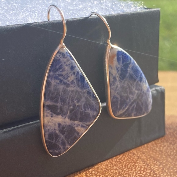 Sodalite Earrings - Picture 3 of 9